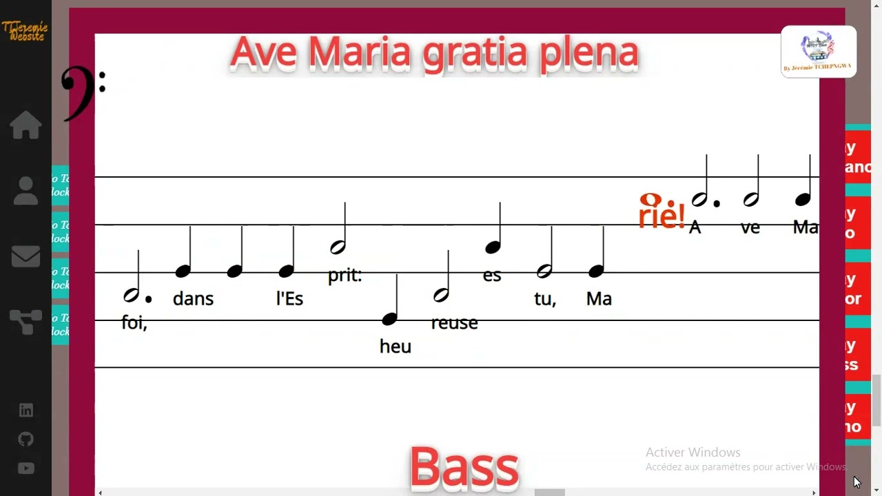 Ave Maria gratia plena - Bass