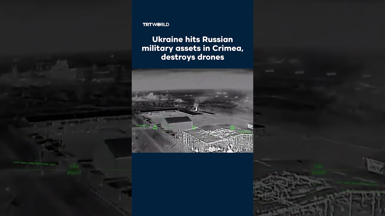 Украина нанесла удары по российским военным объектам в Крыму, уничтожив беспилотники и поразив па...