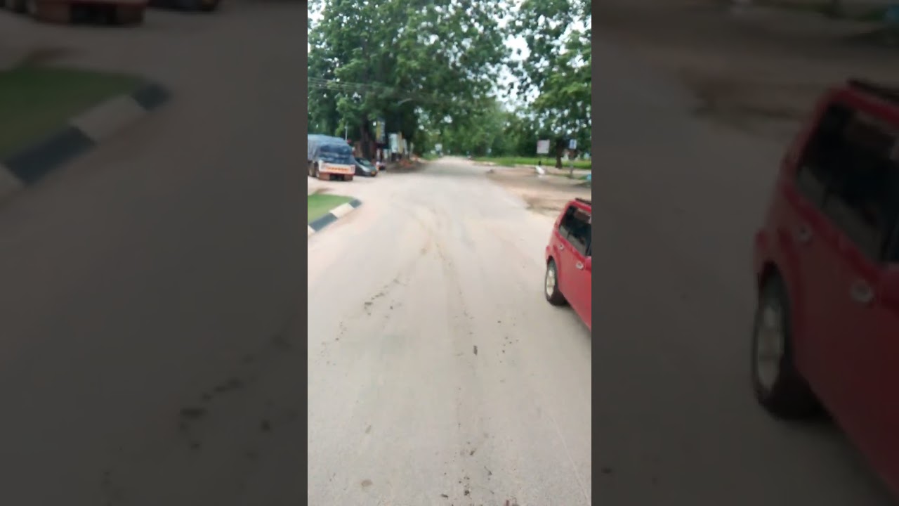 Driving through Mvurwi town-Mash central