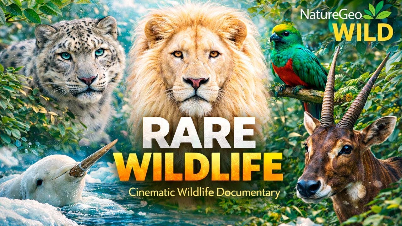 RARE WILDLIFE of Earth in 4K 🌍 1 Hour Real Nature Sounds | Cinematic Documentary / Wildlife Journey