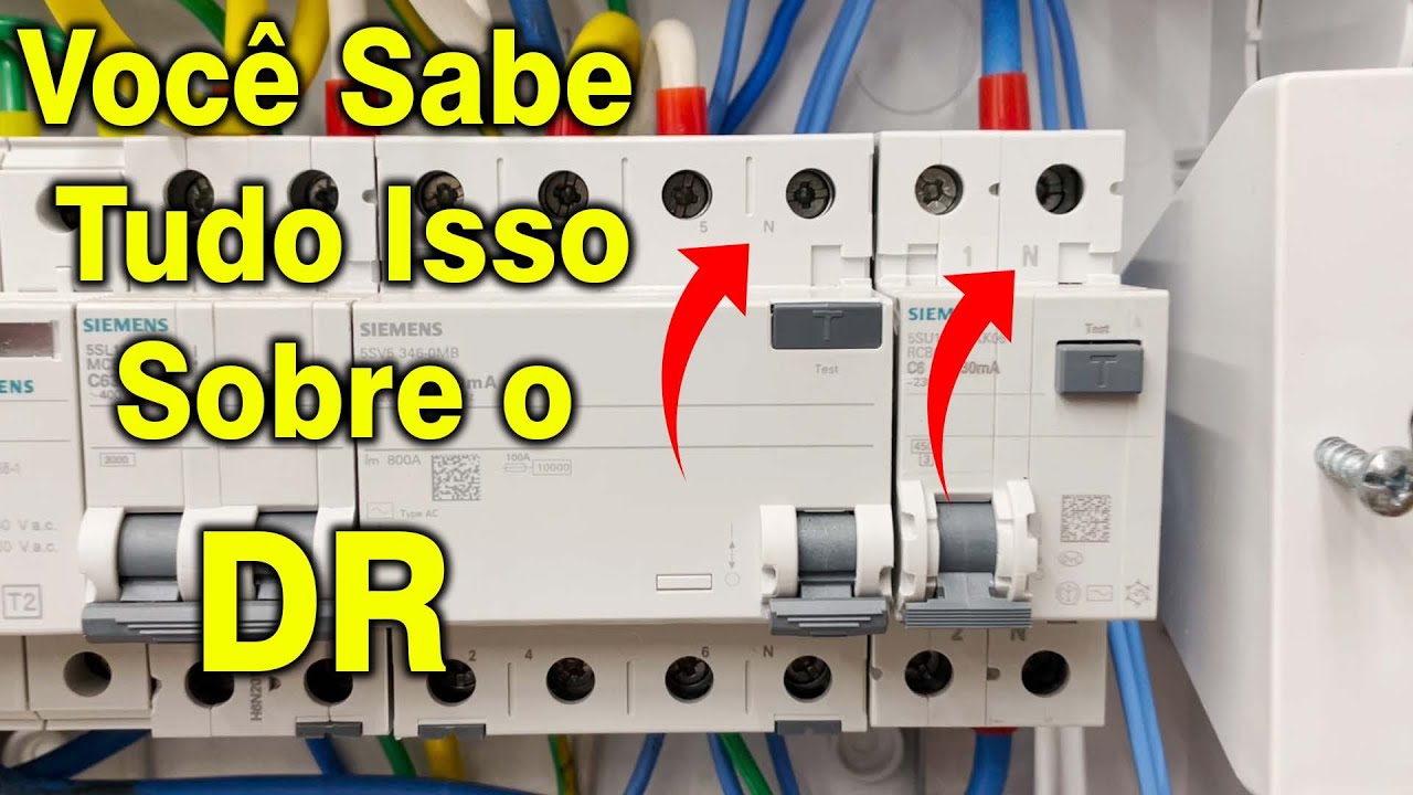 O que é Dispositivo DR? Qual a Diferença entre DR, IDR, DDR, MDR. Interruptor Diferencial Residual