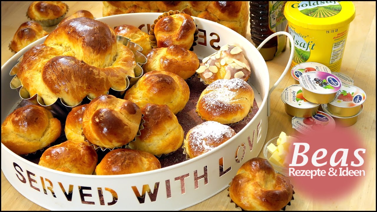 BRIOCHE backen - Einfaches Rezept | Brot und Brioche Brötchen - Formen