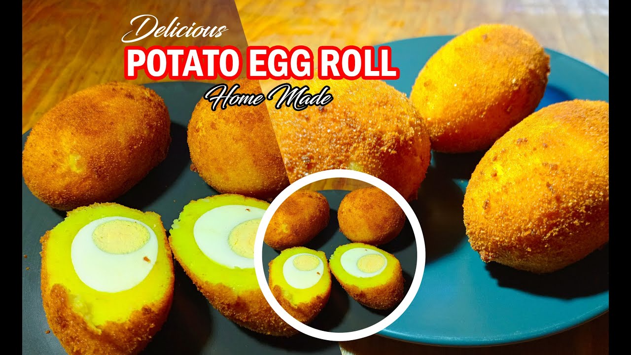 How To Make Ugandan Egg Roll | Mashed Potato and Boiled Eggs - Ugandan Snack