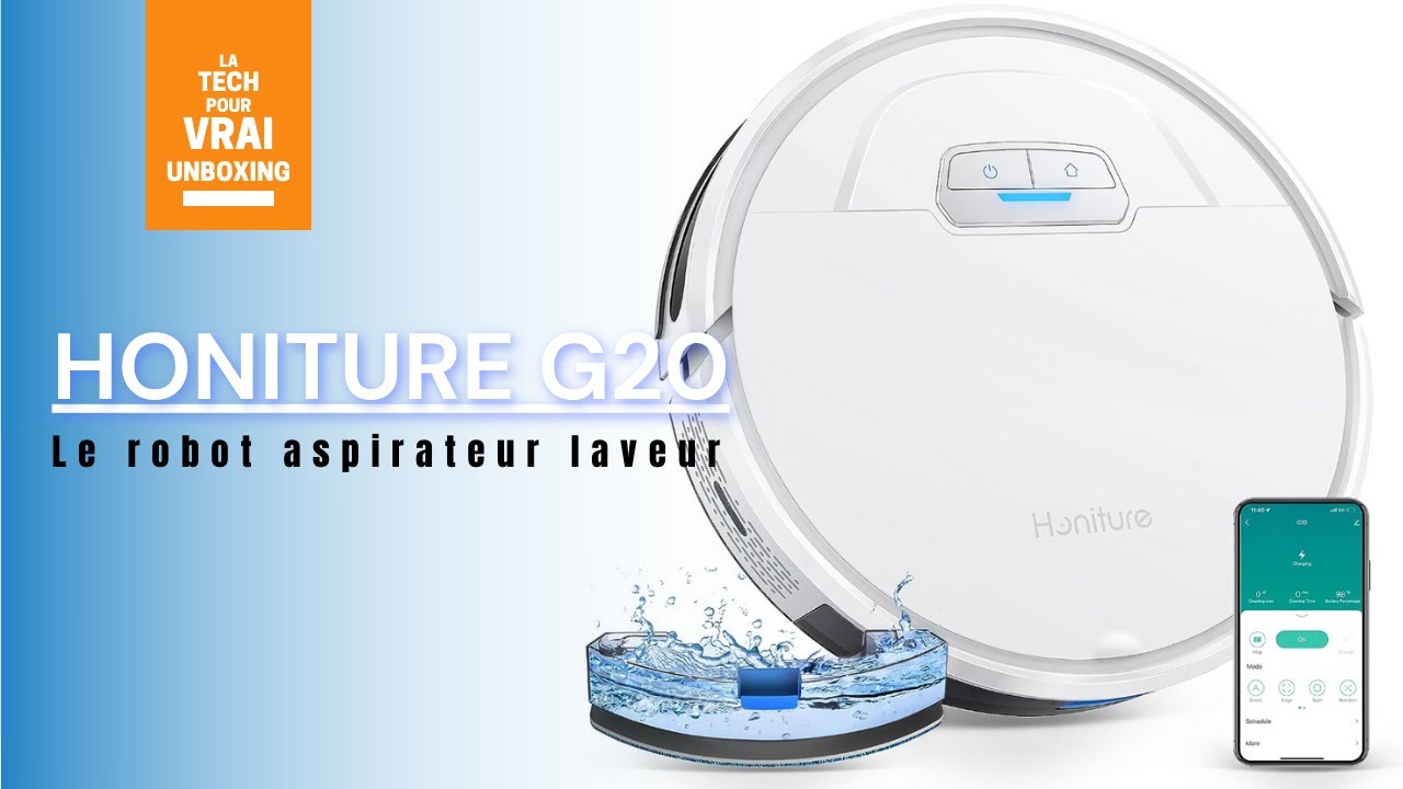 Aspirateur robot qui lave pour moins de 200€, le Honiture G20 ! Robot aspirateur 😍🤩
