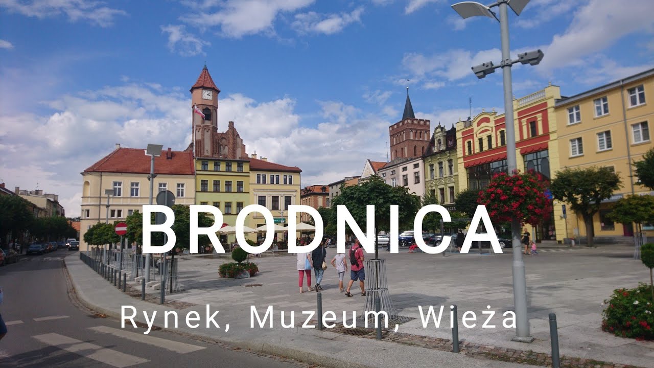 BRODNICA - zwiedzanie miasta - ulice, zabytki, muzeum, rynek