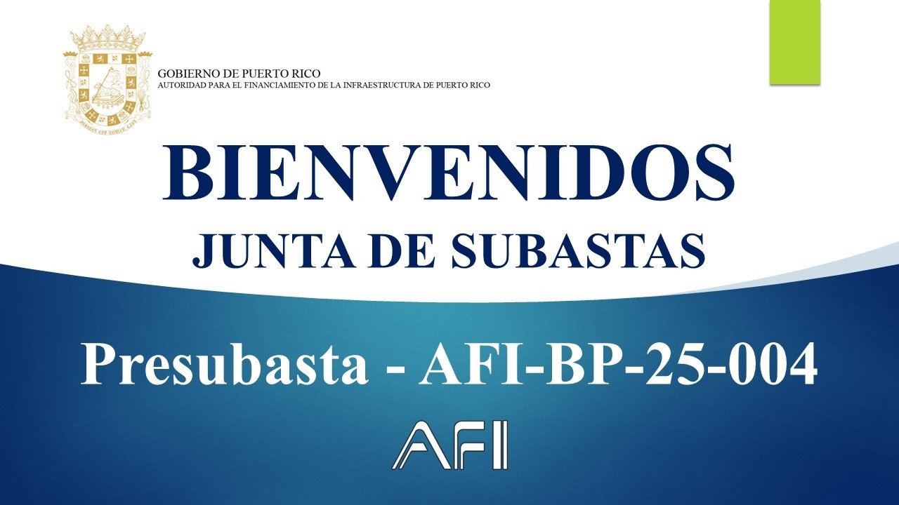 Presubasta - AFI-BP-26-004