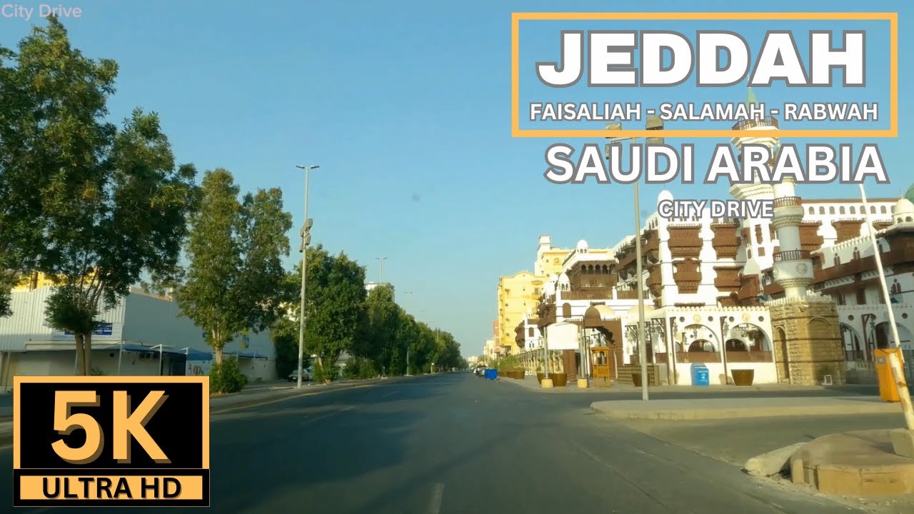 [5.3K] 🇸🇦Driving in Jeddah Saudi Arabia |Amazing-Scenic View