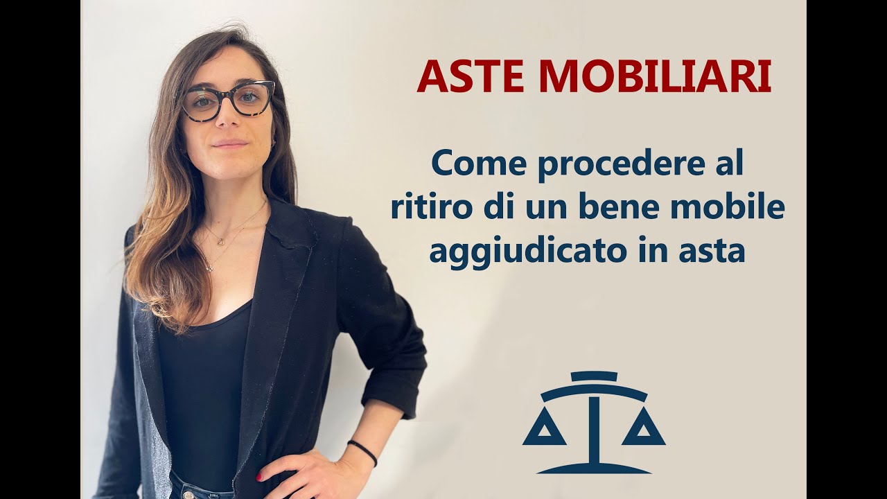 Come procedere al ritiro di un bene mobile aggiudicato in asta giudiziaria