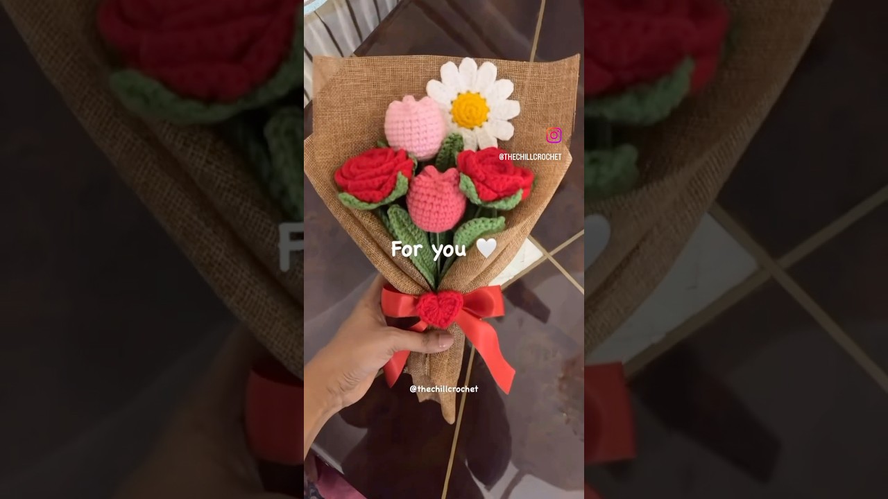 Our best selling Crochet flower bouquet ❤️ #shortvideo #shorts #crochet #handmade #gift