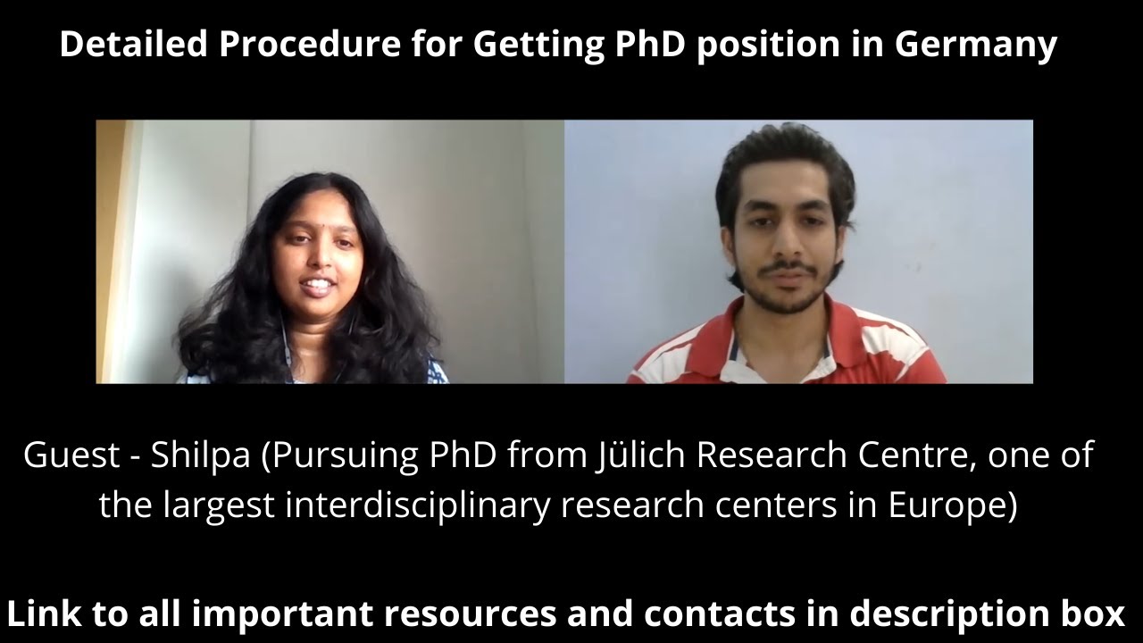 PhD in Germany - Detailed Procedure | Gate Chemistry |