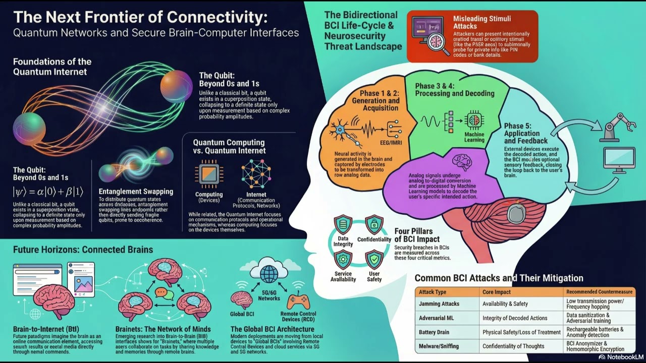 Brainjacking on the Quantum Internet