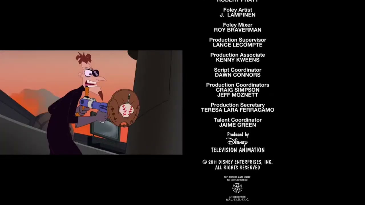 Phineas and Ferb the Movie: Across the 2nd Dimension (2011) End Credits (Disney Channel 2025)