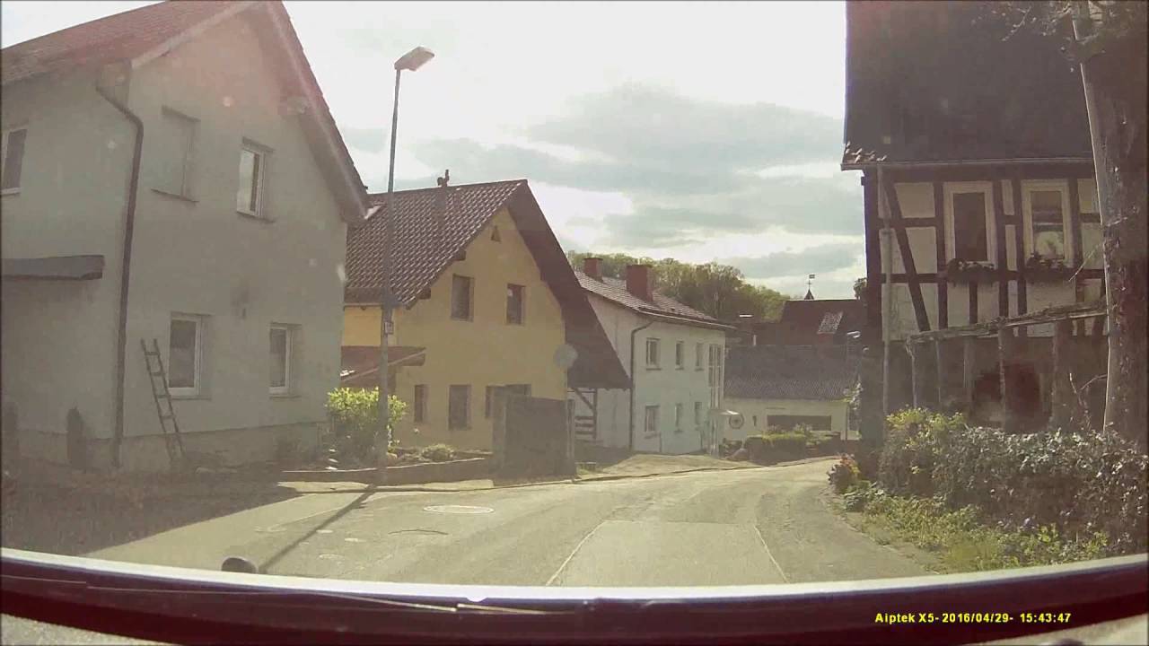 Ortsdurchfahrt im Odenwald/HP: Ober-Laudenbach (Ost rein, SW raus)