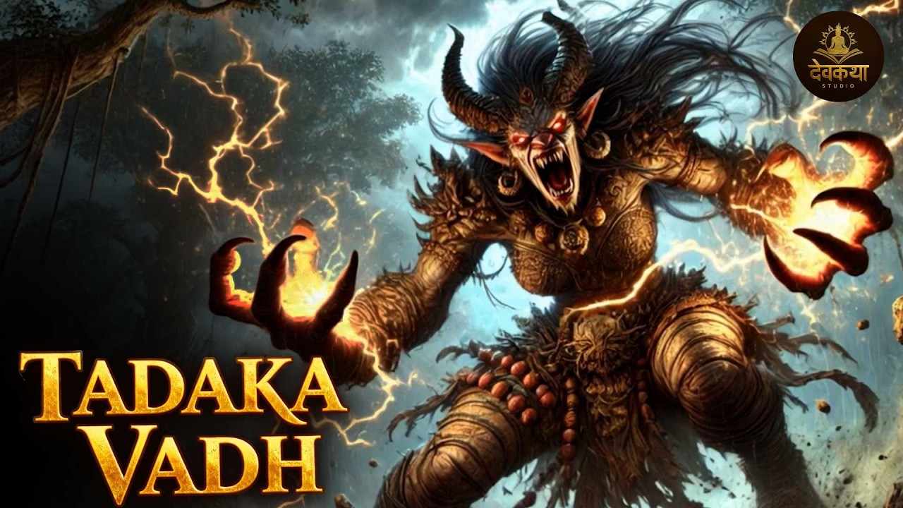 Tadka Vadh Scene 🔱 | Ramayan Story in Hindi | Lord Ram Kills Demoness Tadaka