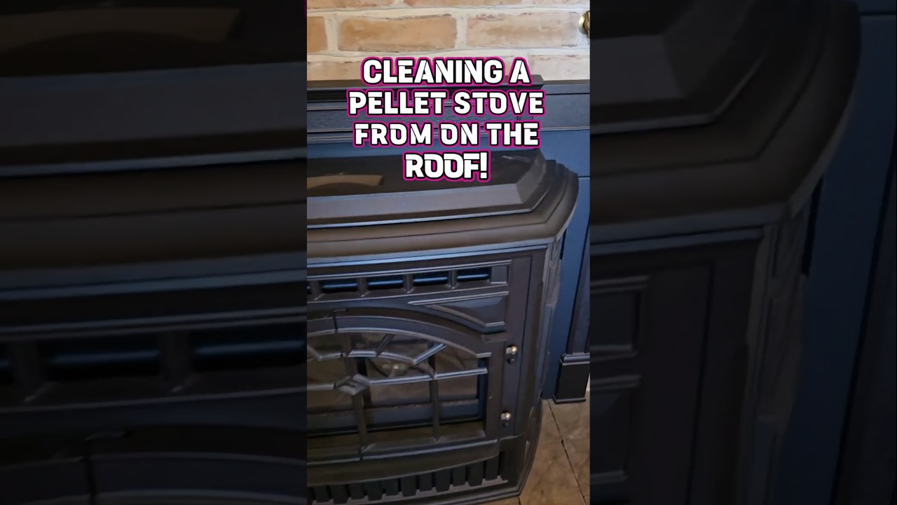 How To Easily Clean A Modern Pellet Stove! #shorts