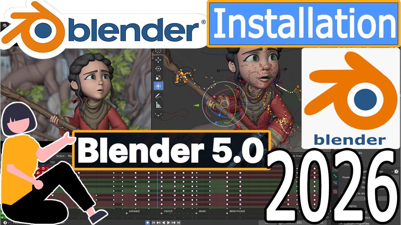 Как установить Blender 5 на Windows 10/11 [Обновление 2026 года] Программное обеспечение для созд...