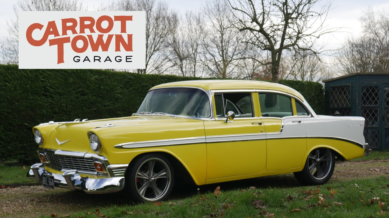 Video Review of 1956 Chevrolet Chevy Bel Air 5.7 Supercharged For Sale Carrot Town Garage UK