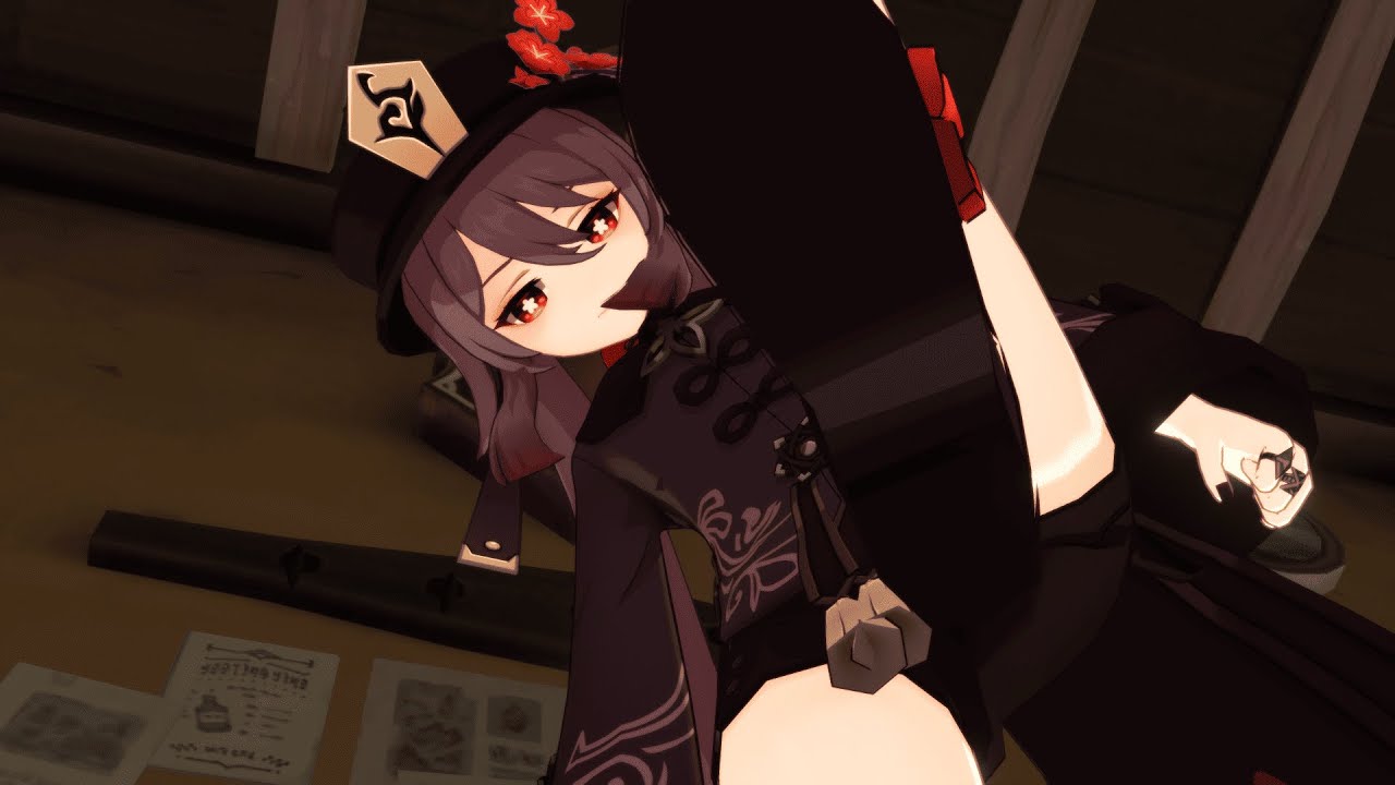 [MMD/Genshin Impact] Hutao's ballbusting and trample!
