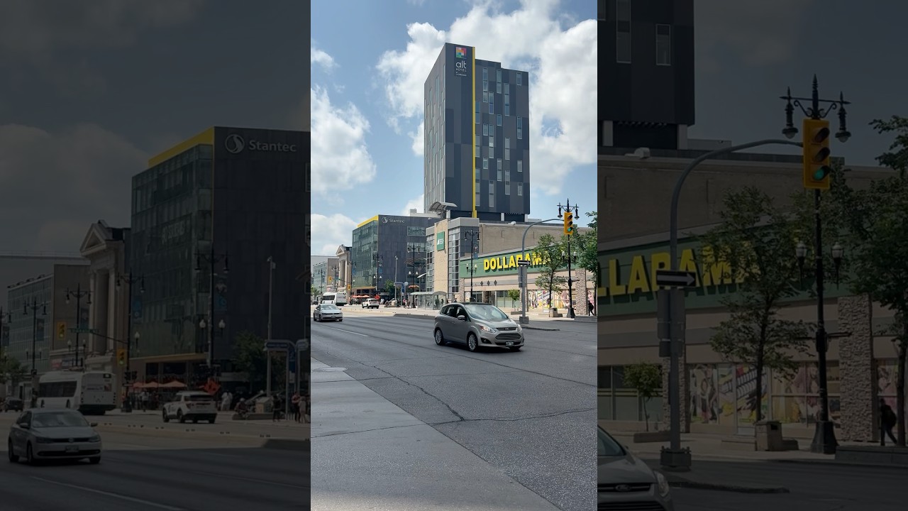 🇨🇦 Downtown Winnipeg Manitoba Canada #winnipeg #manitoba #downtown #summertime