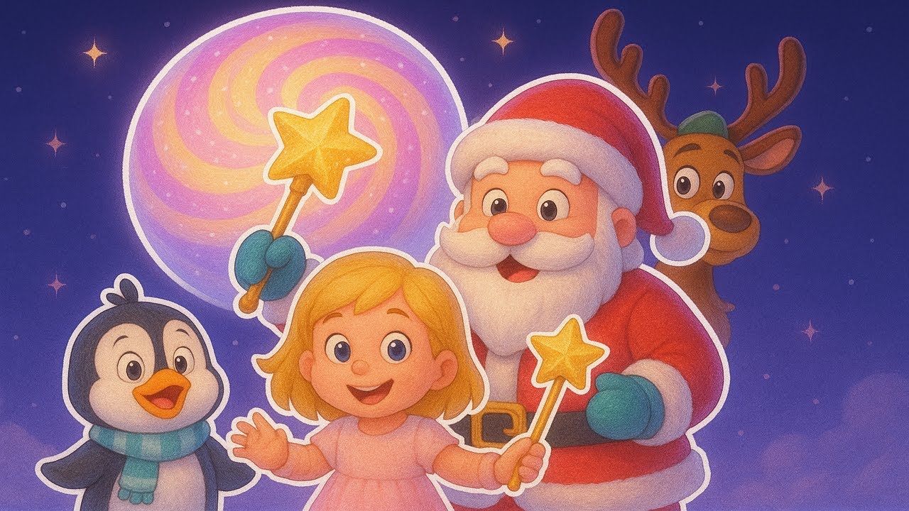 Santa, Emma & Chilly Stir the Magic Milkshake Moon Christmas Adventure 🌙✨🥤