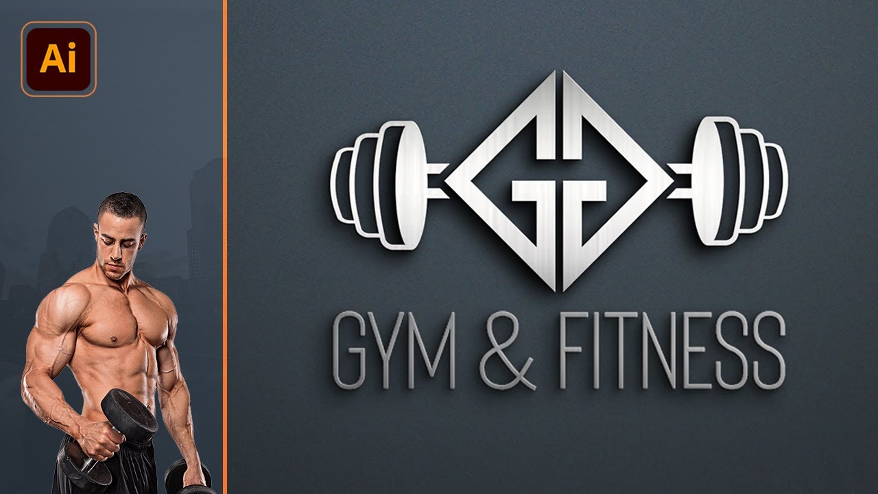 Gym & Fitness Logo Design Tutorial