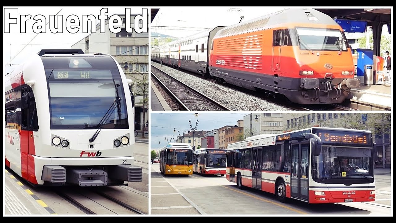 Frauenfeld Railways Station, Switzerland / Bahnhof Frauenfeld, Kanton Thurgau, Schweiz