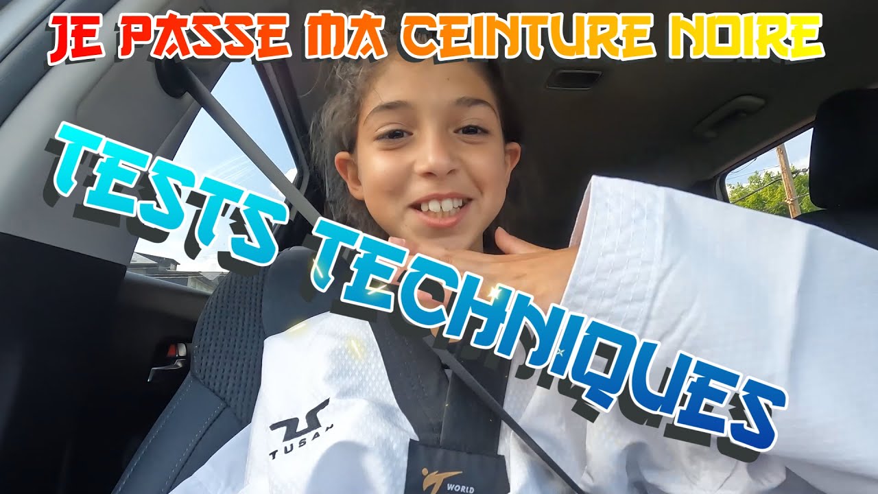 #Taekwondo - Je passe ma ceinture noire à l'âge de 10 ans - Tests techniques