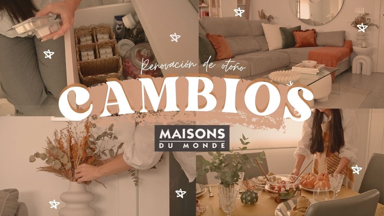 RENOVANDO EL SALÓN: DECORACIÓN, ORDEN Y RECETAS| MAISONS DU MONDE