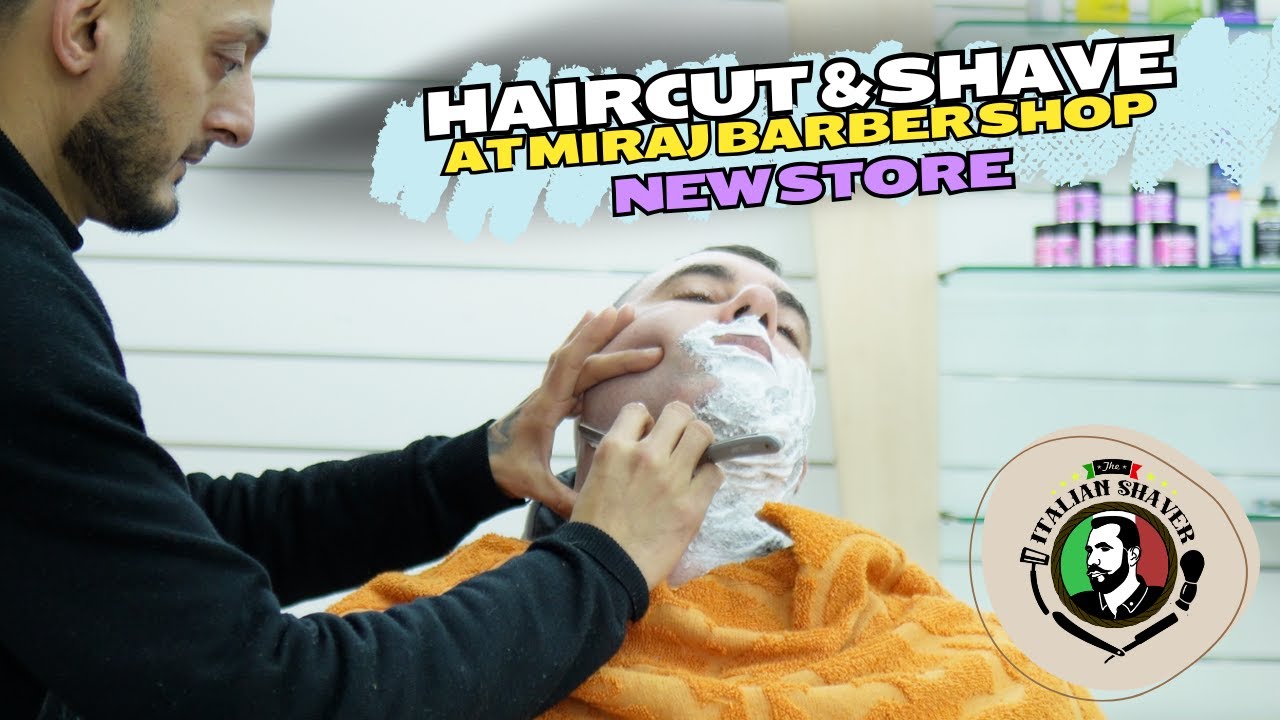 💈 Haircut & Shave at Barbiere Miraj (new shop) 💈 Rasatura tradizionale - wet shaving