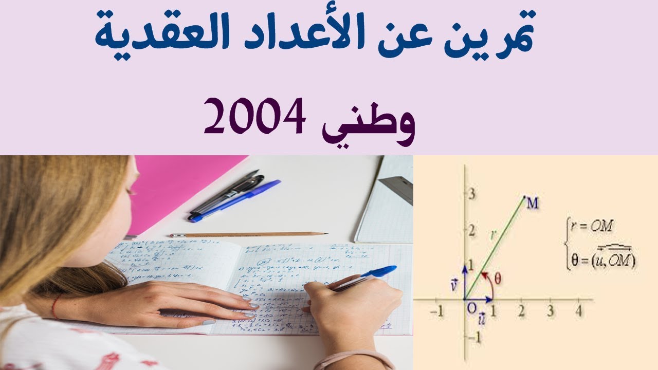 تمرين حول الأعداد العقدية من الامتحان الوطني الدورة الاستدراكية 2004 : مهم جدا