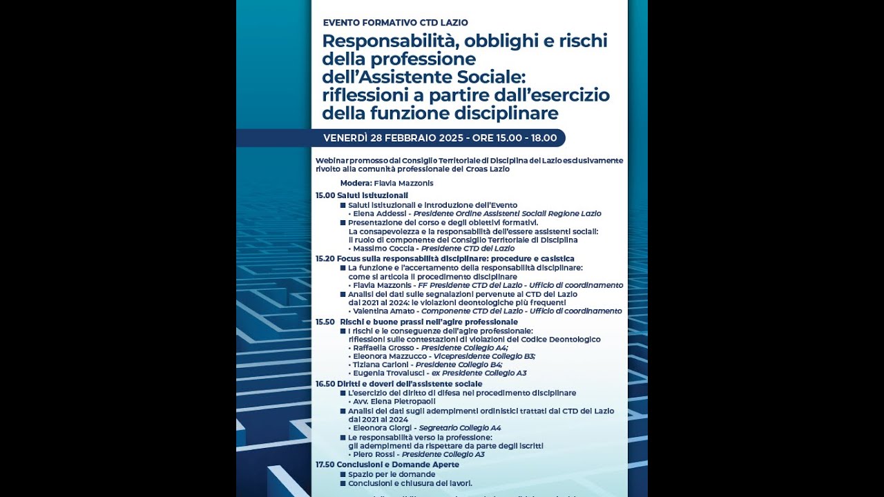 Responsabilità, obblighi e rischi della professione dell'assistente sociale