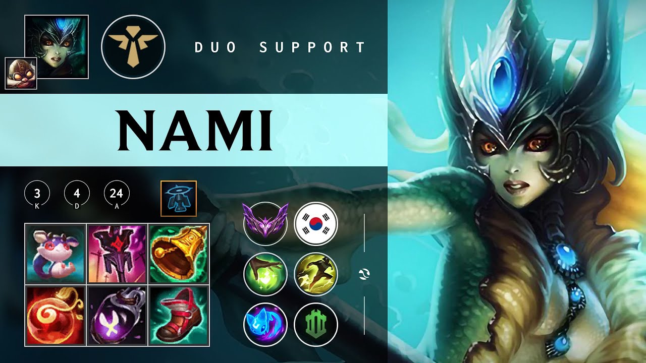 Nami Support vs Pantheon - KR Master Patch 26.02