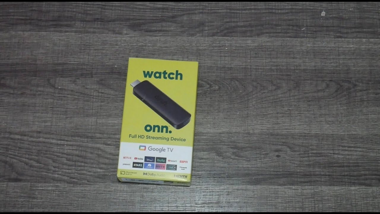 Смотрите распаковку устройства потоковой передачи Onn Full HD