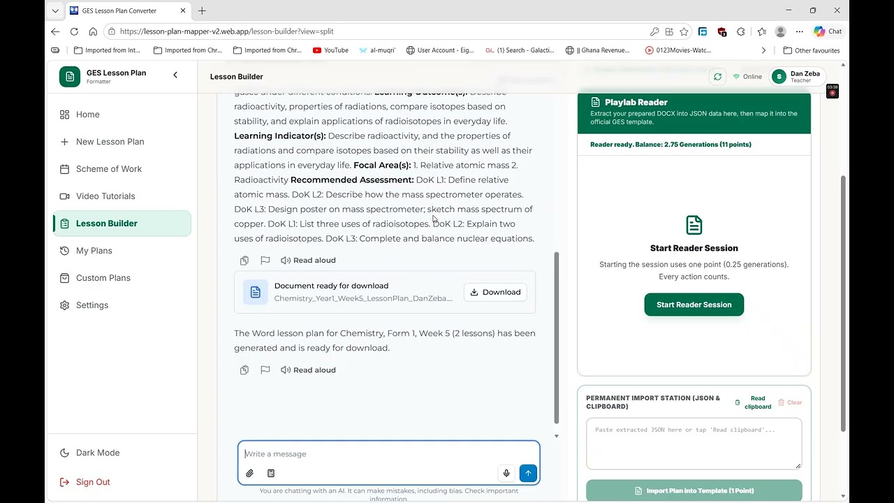 SHS LESSON PLAN APP SIGN UP+YEAR 1 LESSON PLAN CREATION