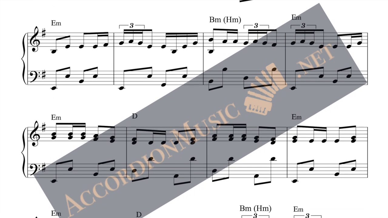 Ievan polkka - accordion + sheet music