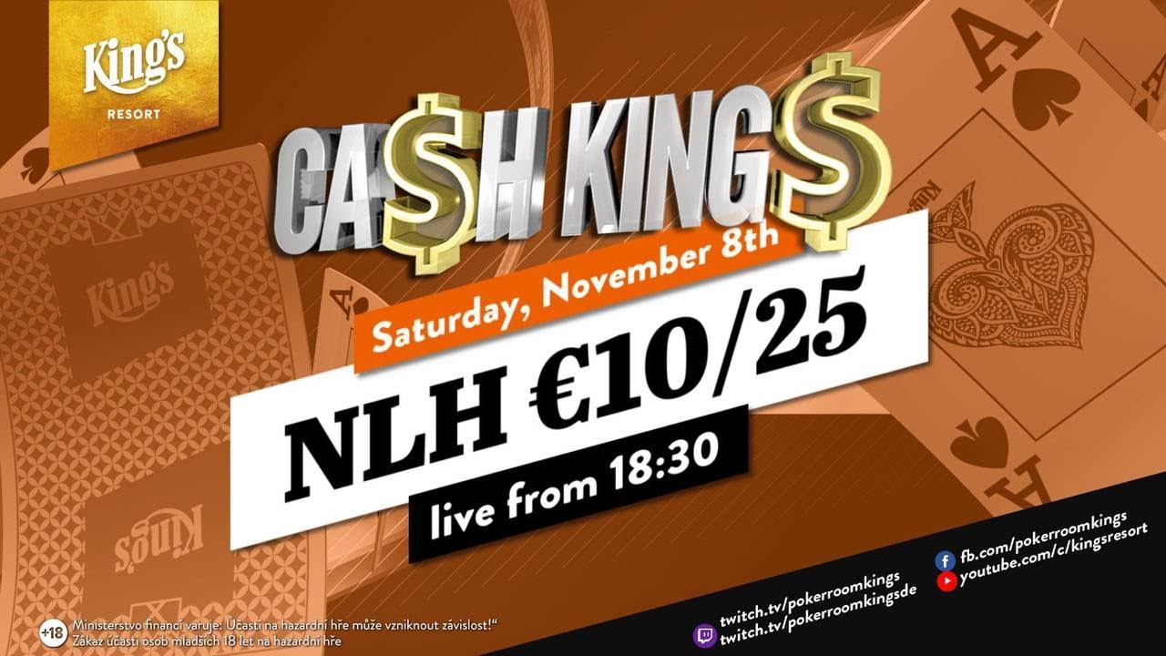 💸 Ca$h King$ Special Livestream  €10/€25 NLH Cash Game live from King's Resort 👑
