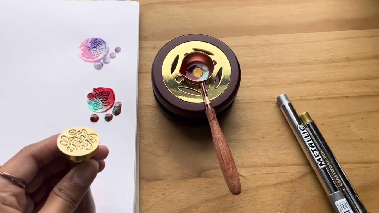 Wax sealing tips - Different ideas for using hot wax stamp kit 💖(easy and simple)