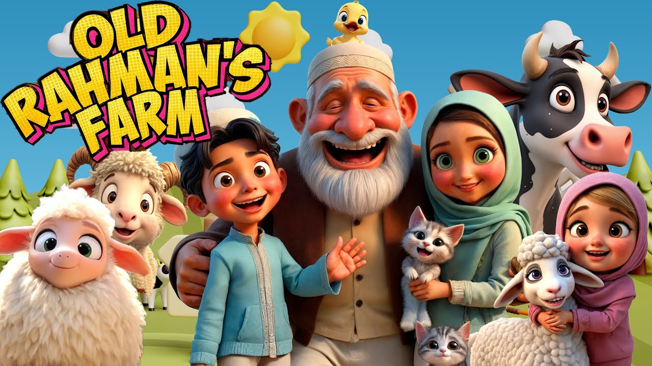 Old Muslim Farmer Had a Farm 🐄🕌 | Islamic Kids Nasheed | Nursery Rhyme