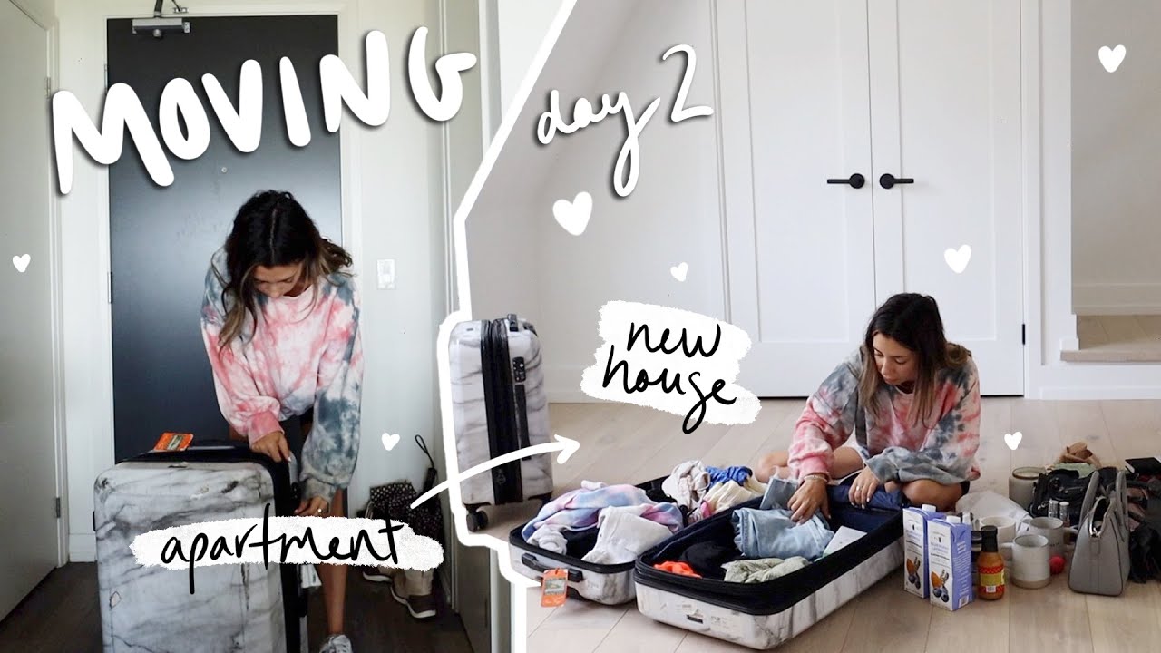MOVING VLOGS day 2! First morning, unpacking + bringing in FURNITURE!
