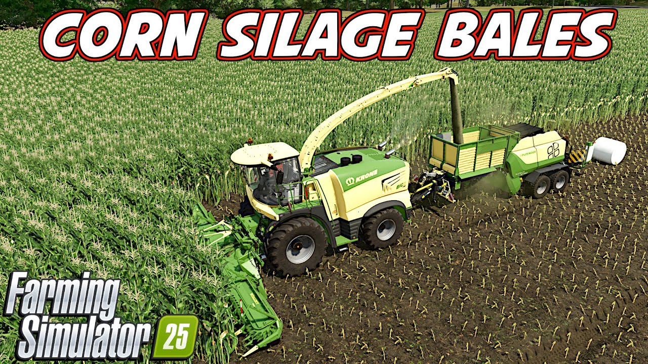 How To Turn Corn Into Silage Bales EASILY