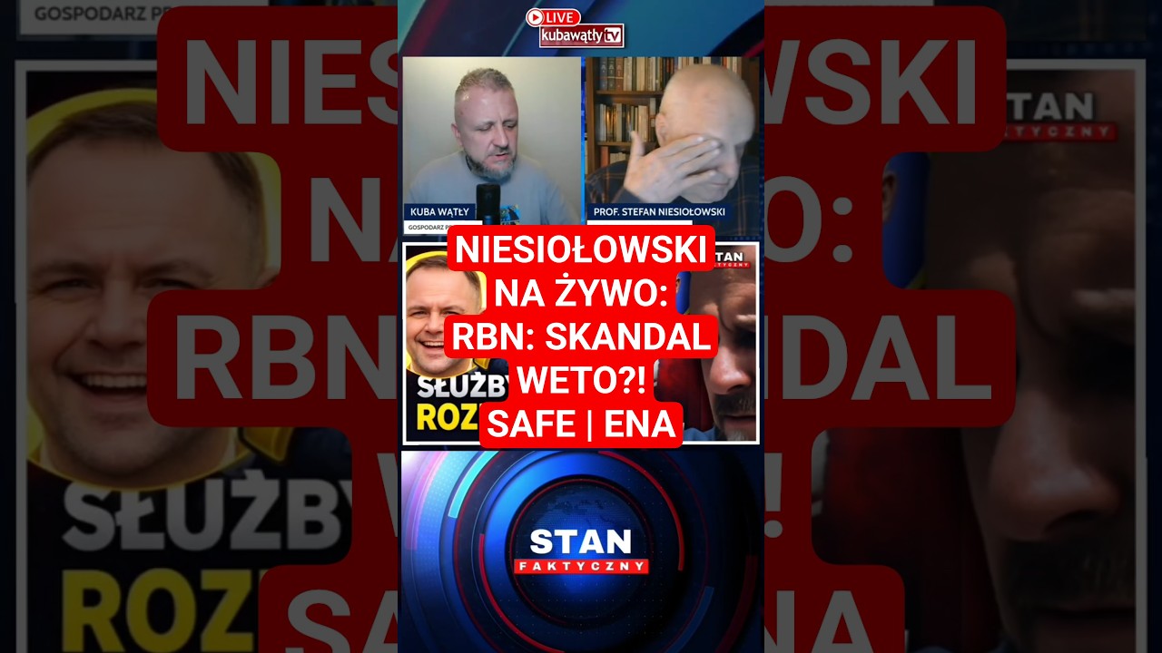 Niesiołowski NA ŻYWO: RBN WYBUCHŁO! Nawrocki szykuje WETO na SAFE? Ziobro/ENA