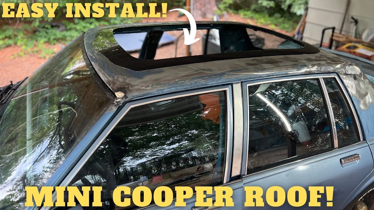 1989 Box Chevy Build! Ep.8 I put a Mini Cooper Roof on my Caprice! VERY EASY!