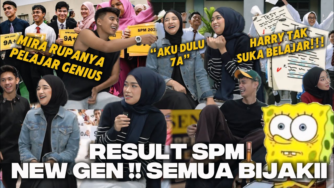 RESULT SPM NEW GEN!! MIRA PELAJAR GENIUS !! SYER MALAS BACA BUKU