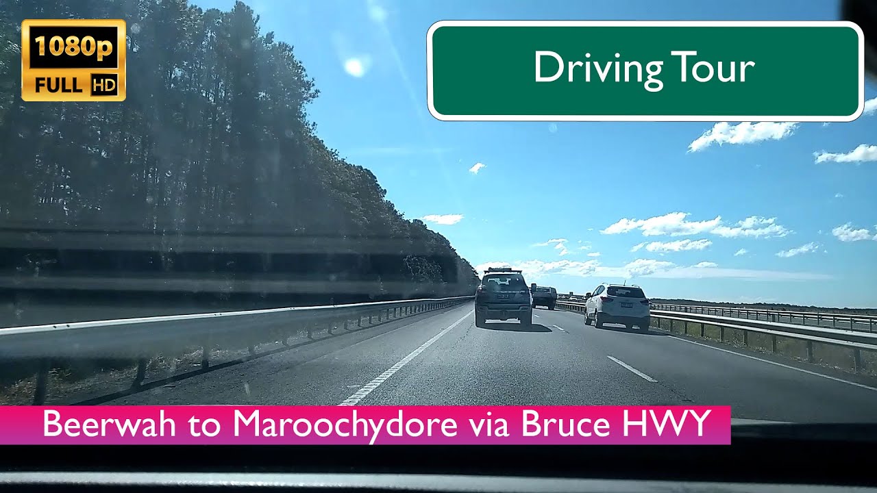 [1080P FHD] Cruising From Beerwah to Maroochydore via Bruce HWY - Sunshine Coast - Queensland