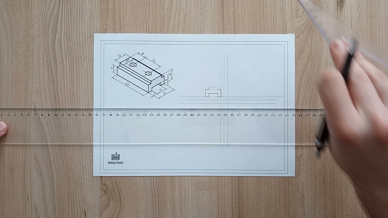 Teknik Resim 43. DERS - Tam Kesit Uygulaması 1