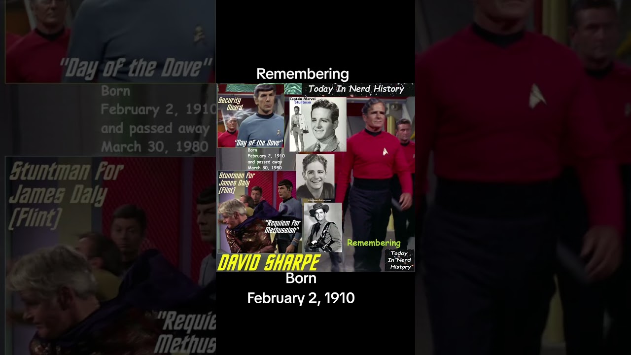 Remembering David Sharpe, born February 2, 1910 and passed away March 30, 1980.