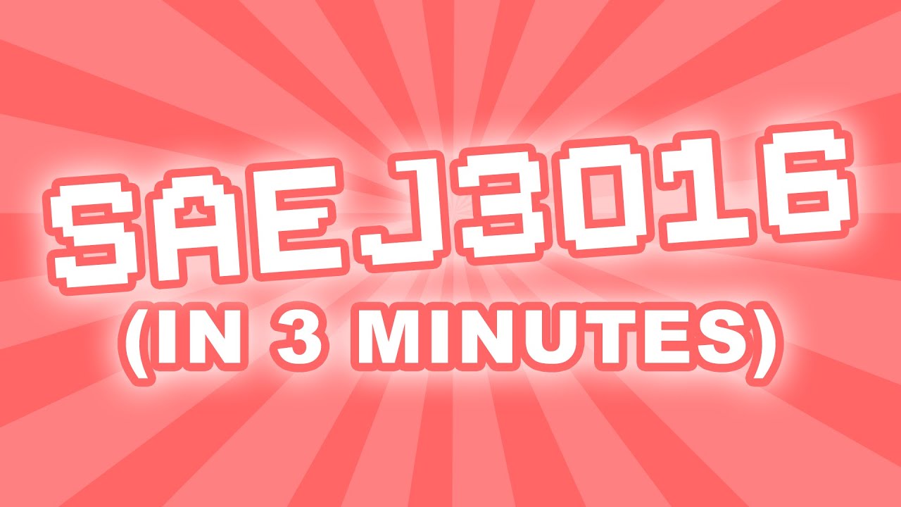 What is SAEJ3016 for? | Autonomous Vehicles 101