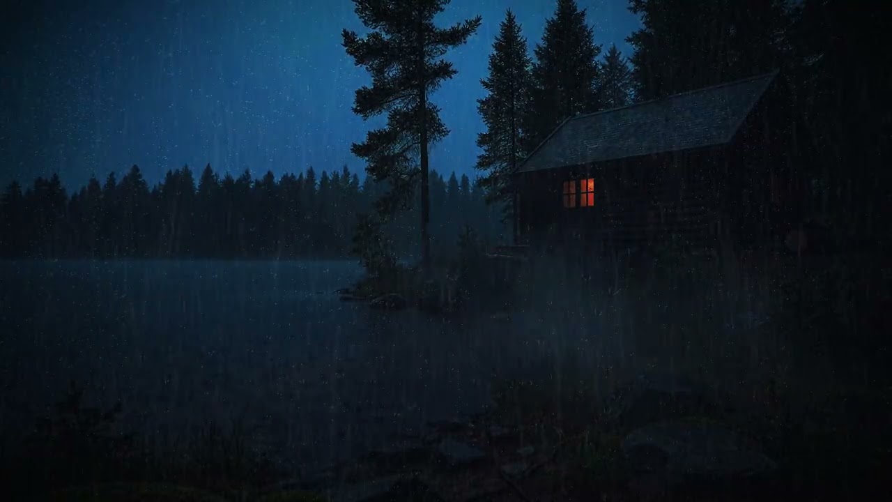 No Ads Rain Sounds for Sleeping – ASMR Natural Rainstorm with Thunder for Better Sleep #27