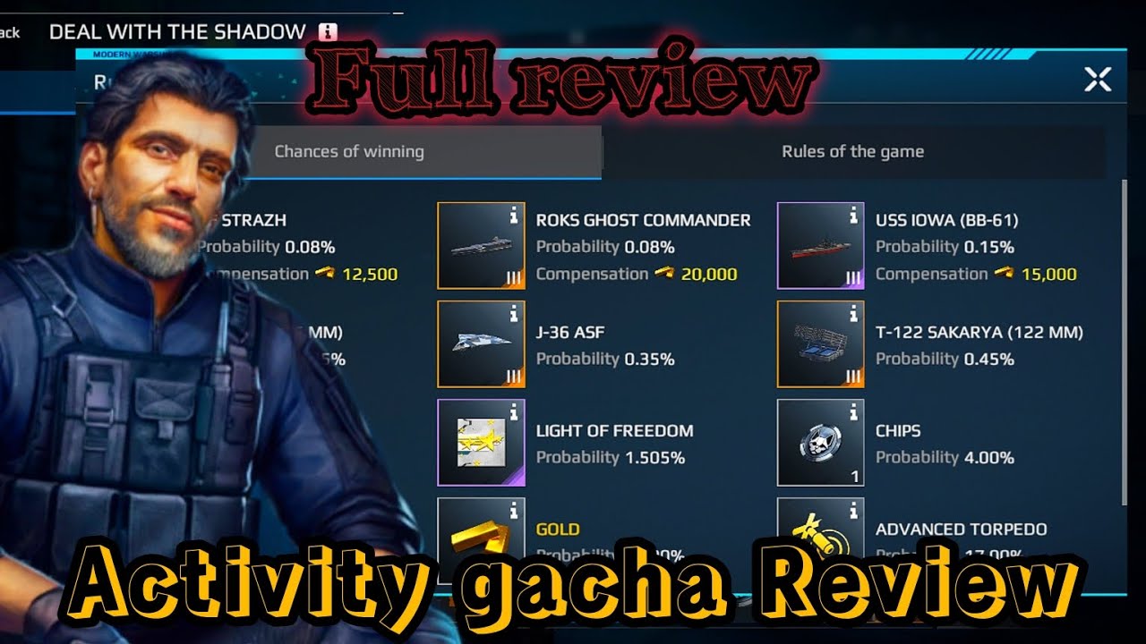 Modern Warships Activity gacha Review | full review #modernwarships #gaming #mwneval #mwcreator #CC 