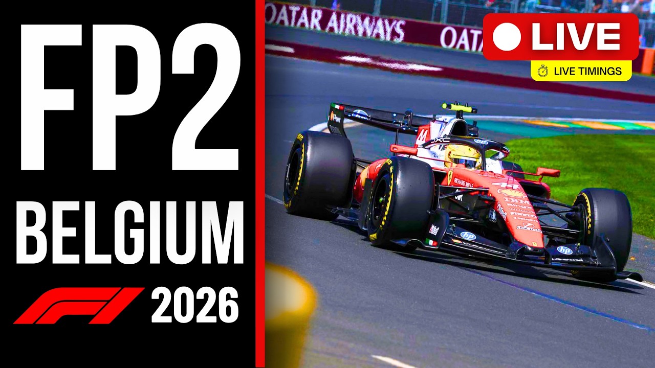 🔴 F1 LIVE: BELGIUM GP FP2 &ndash; Live Timing & Commentary | SPA
